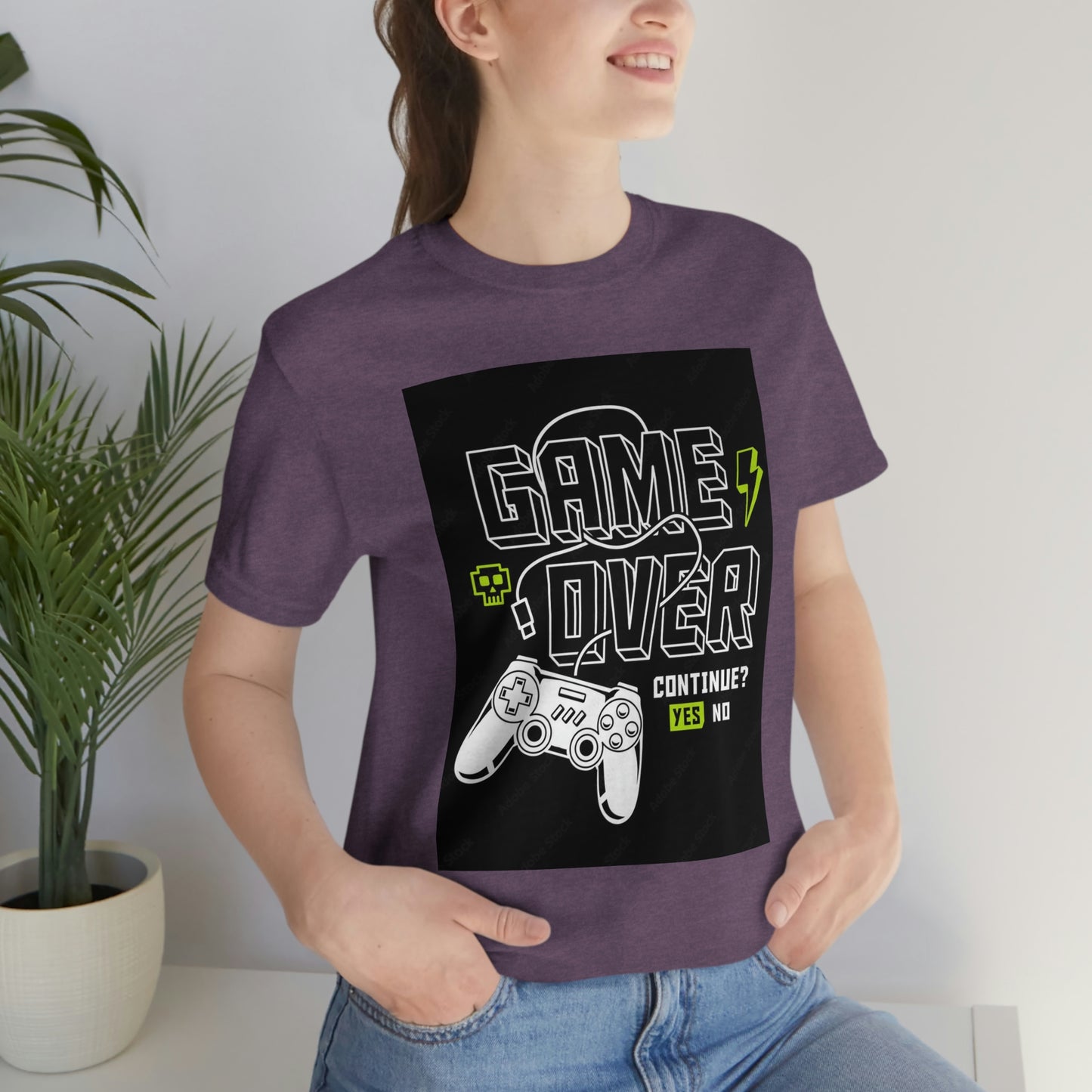 Game Over Unisex Jersey Short Sleeve Tee