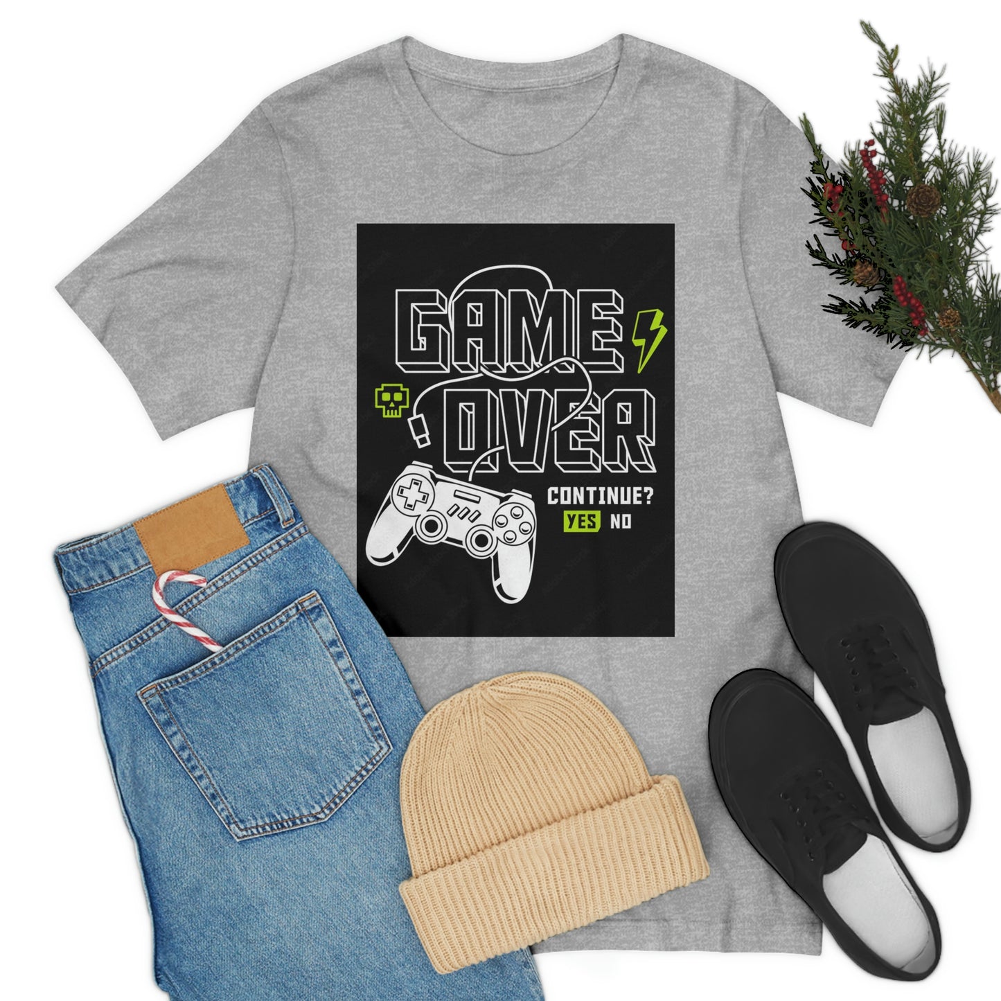 Game Over Unisex Jersey Short Sleeve Tee