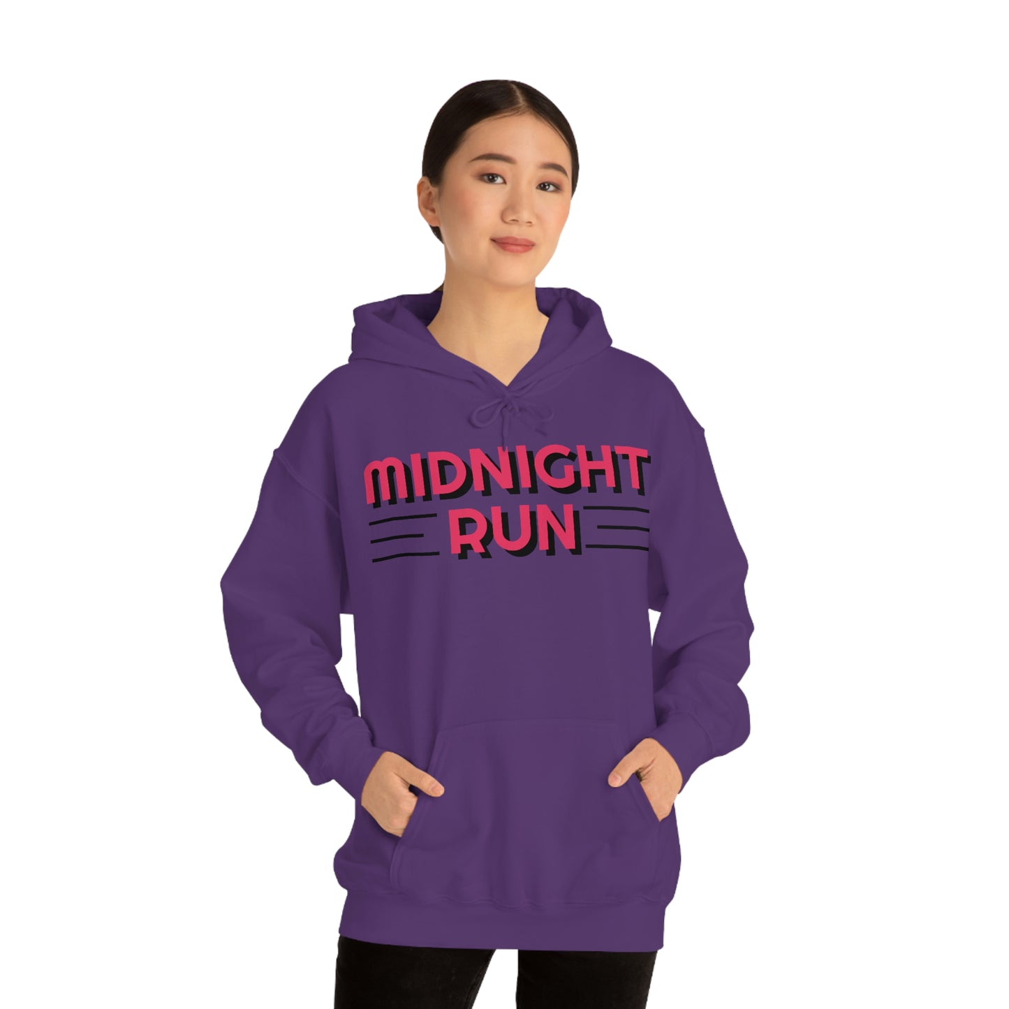 Midnight Run Retro Style Unisex Hooded Sweatshirt