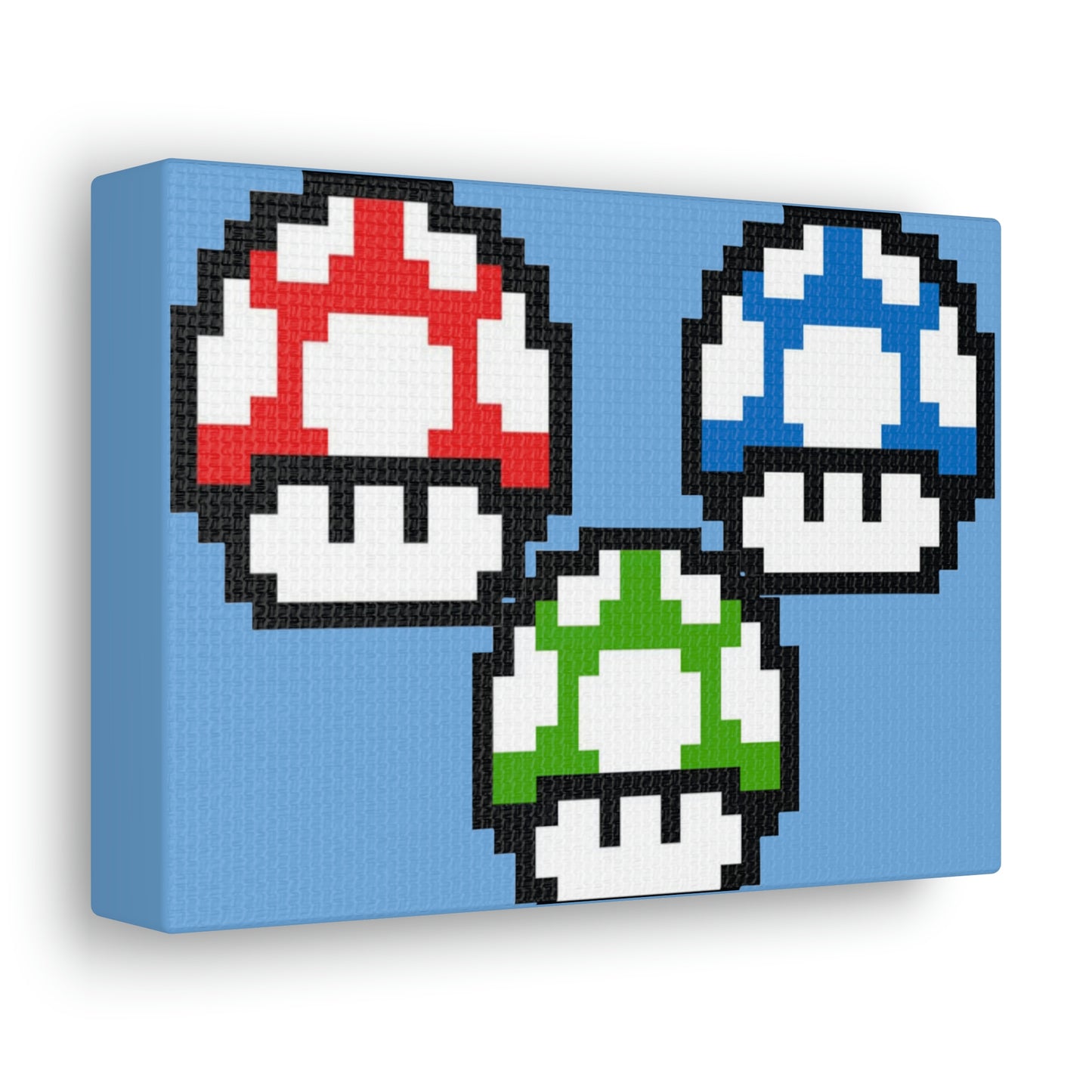 Mushroom 8 Bit Style Canvas Gallery Wraps