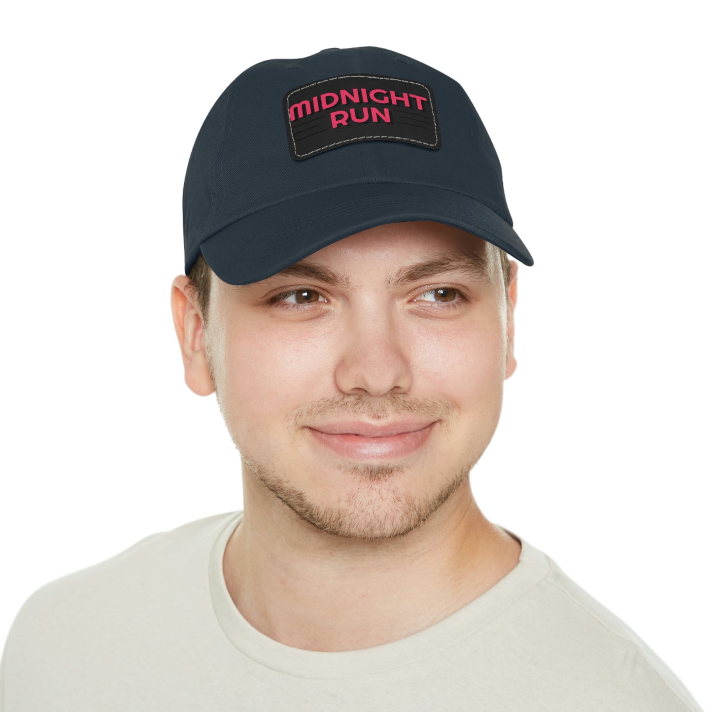 Midnight Run Dad Hat with Leather Patch