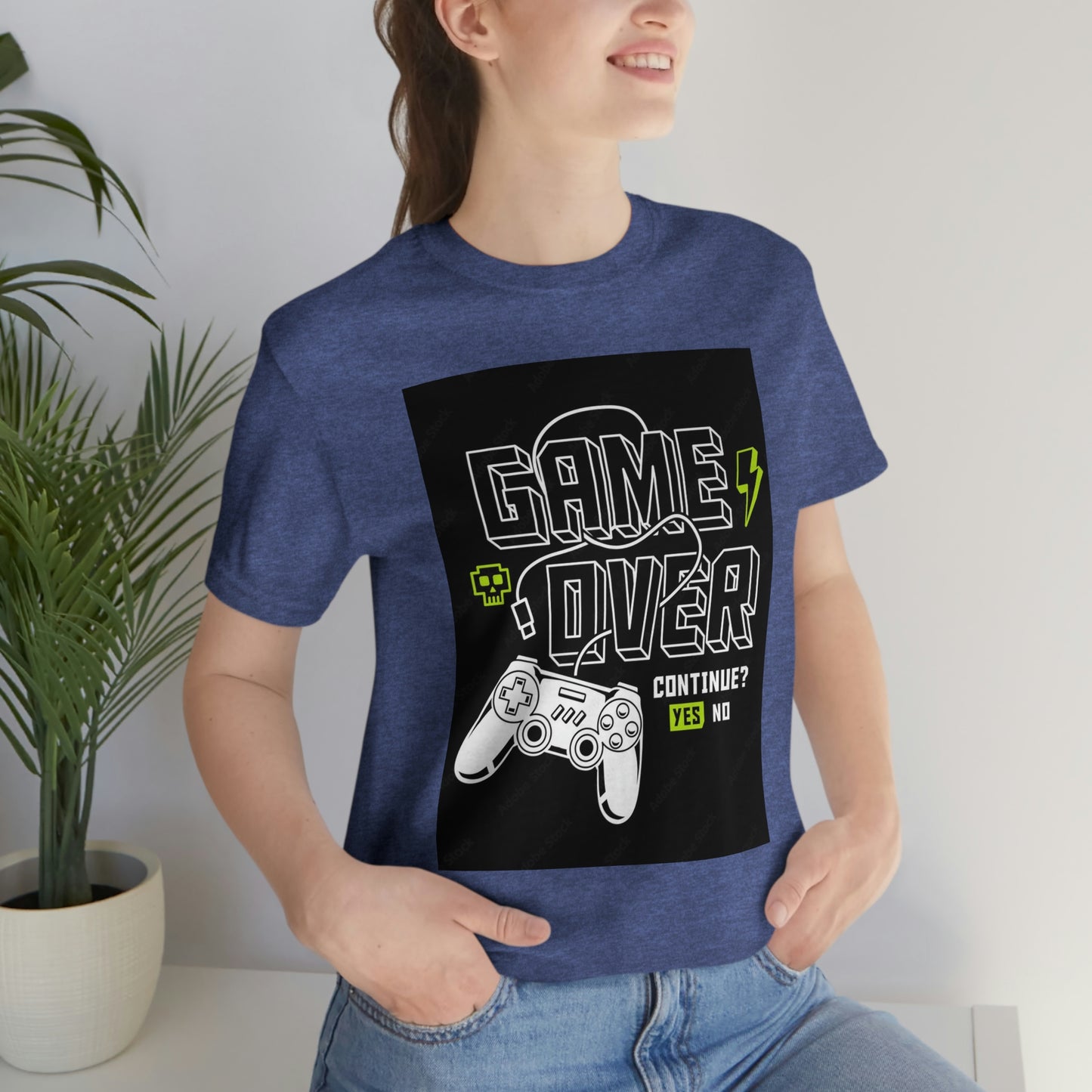Game Over Unisex Jersey Short Sleeve Tee