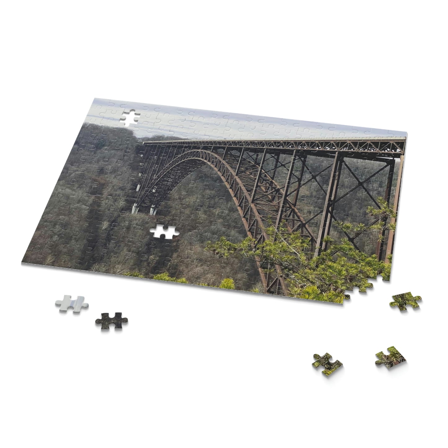 New River Gorge Bridge Scenic Puzzle (120, 252, 500-Piece)