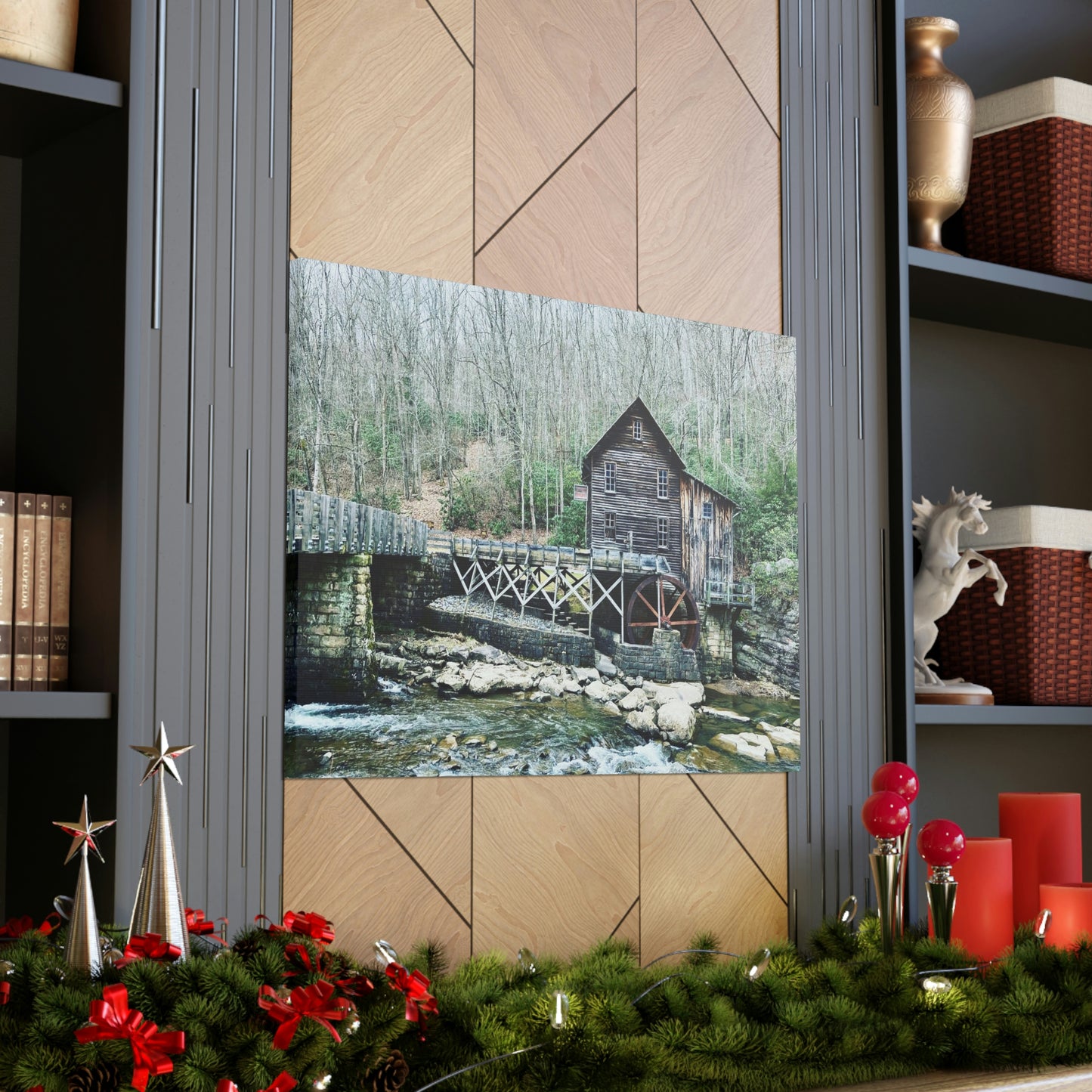 Grist Mill Scenic Canvas Gallery Wraps
