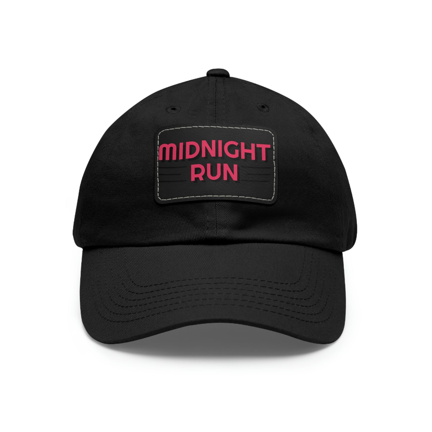 Midnight Run Dad Hat with Leather Patch