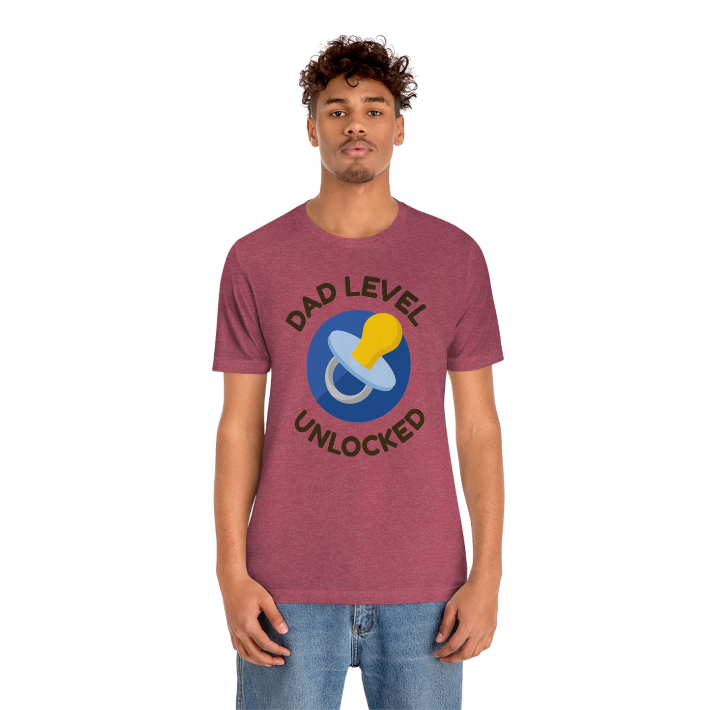 Dad Level Unlocked Unisex Jersey Short Sleeve Tee