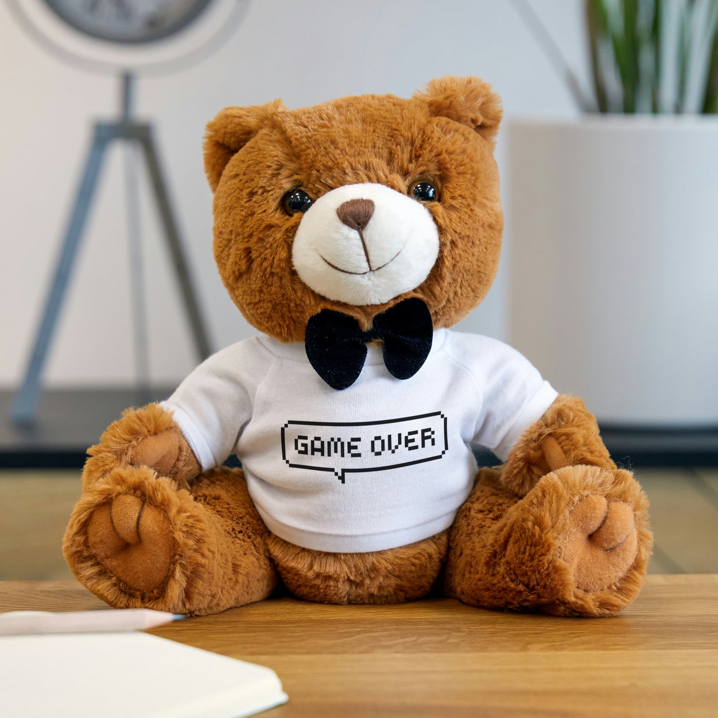 Teddy Bear with Game Over T-Shirt