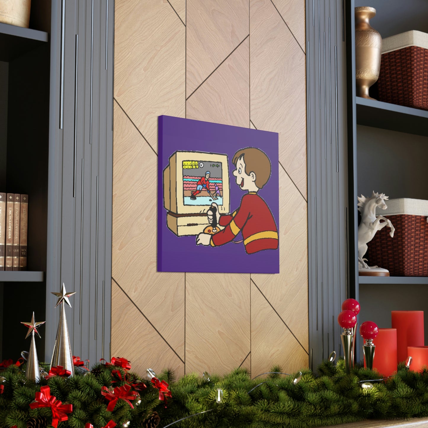Old School Gamer Canvas Gallery Wraps