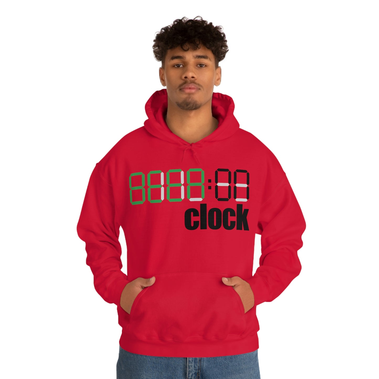 Beer on Clock Unisex Hooded Sweatshirt