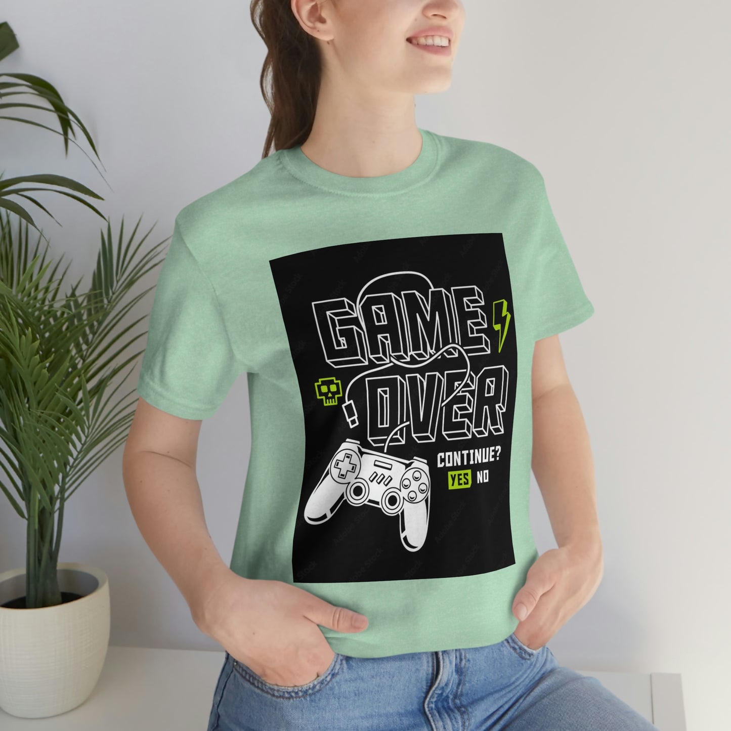 Game Over Unisex Jersey Short Sleeve Tee