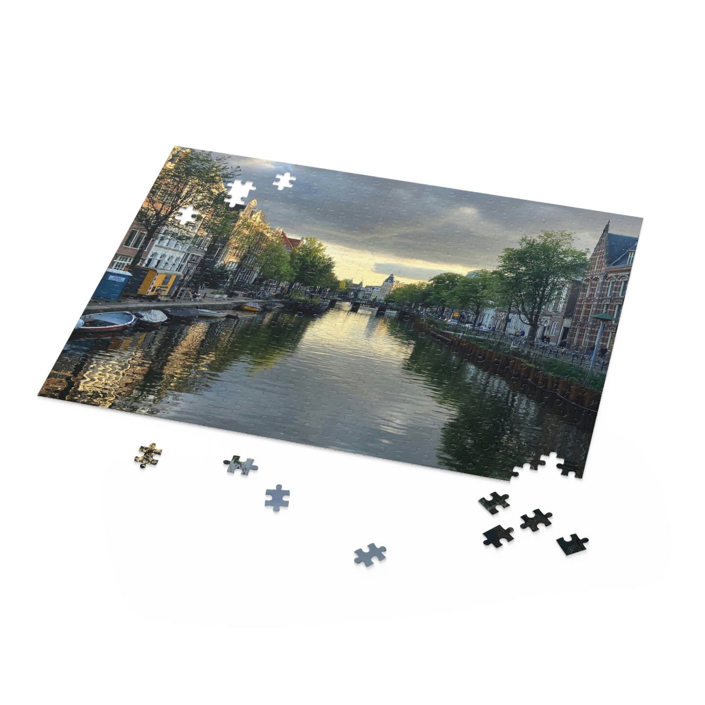 Amsterdam Canal Scenic Puzzle (120, 252, 500-Piece)
