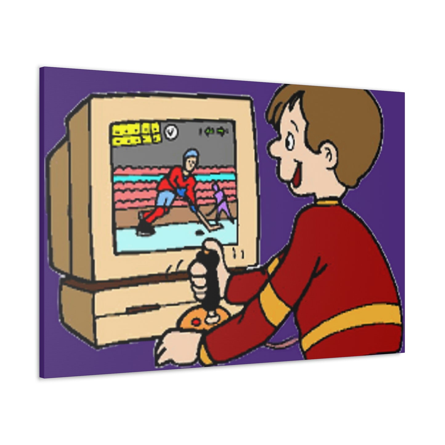 Old School Gamer Canvas Gallery Wraps