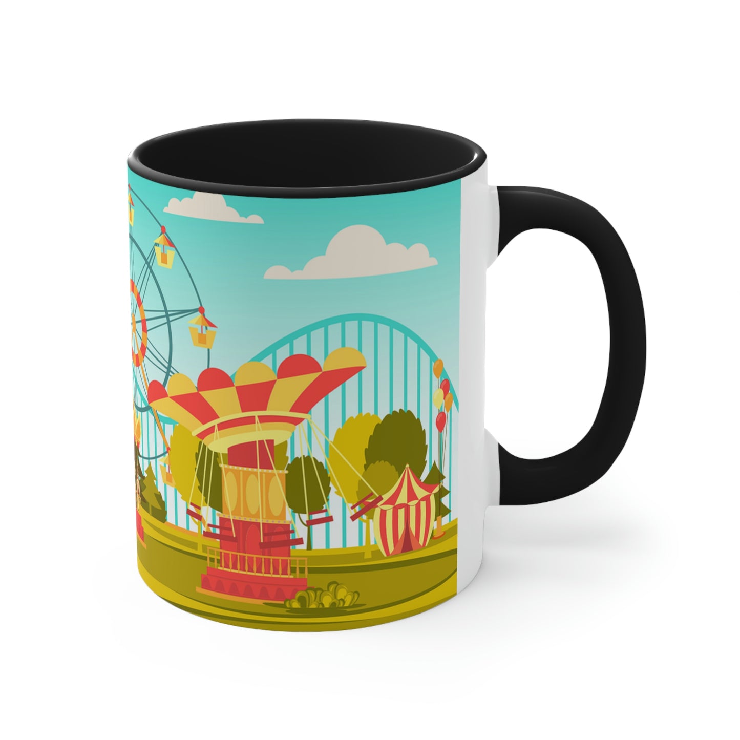 Amusement Park Accent Coffee Mug, 11oz