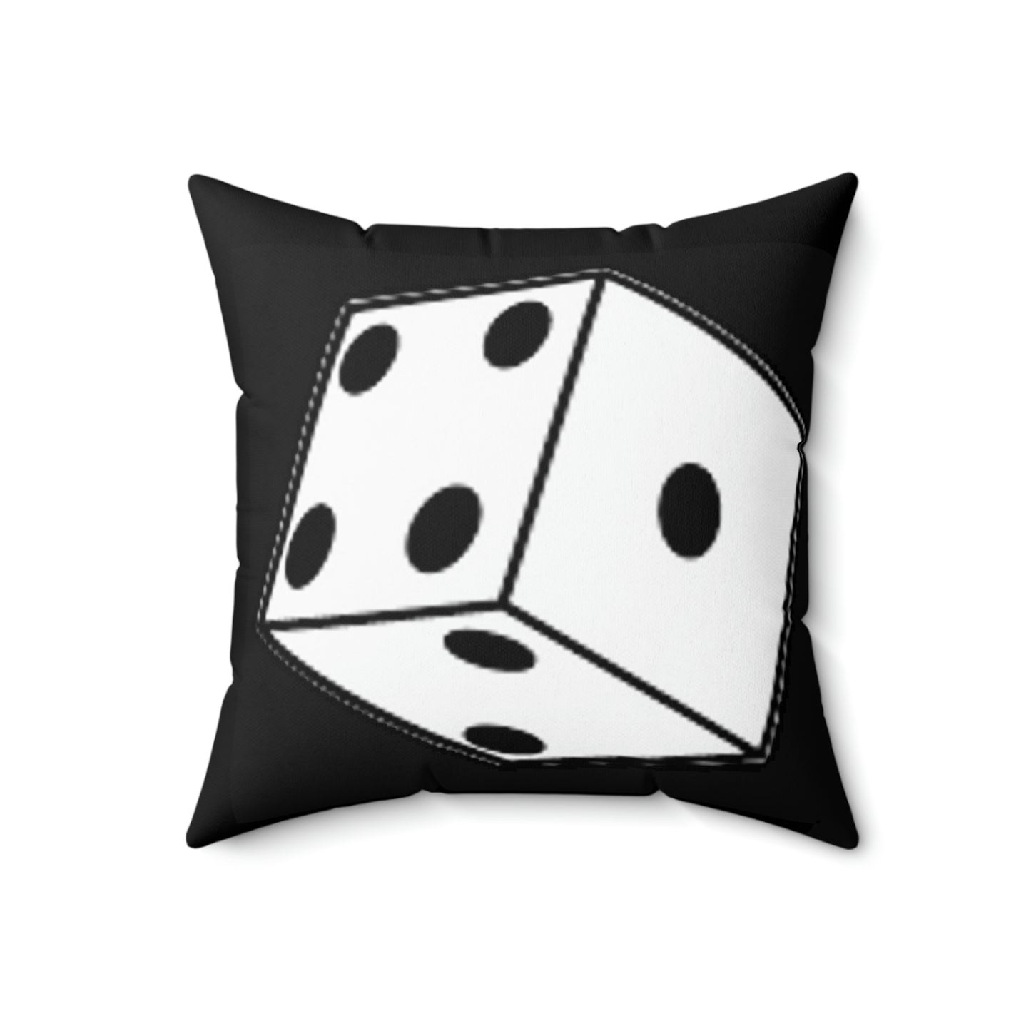 Dice Roll Spun Polyester Square Pillow