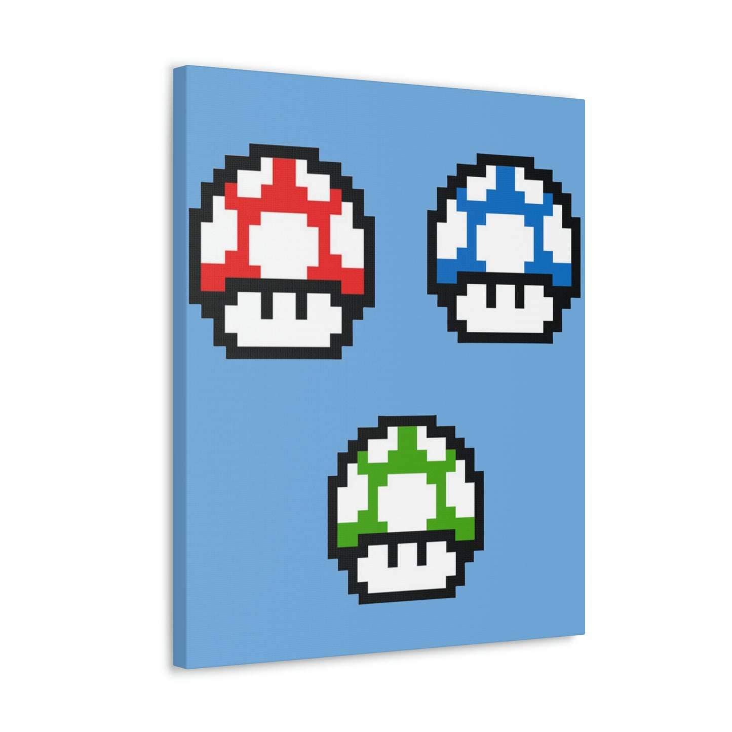 Mushroom 8 Bit Style Canvas Gallery Wraps