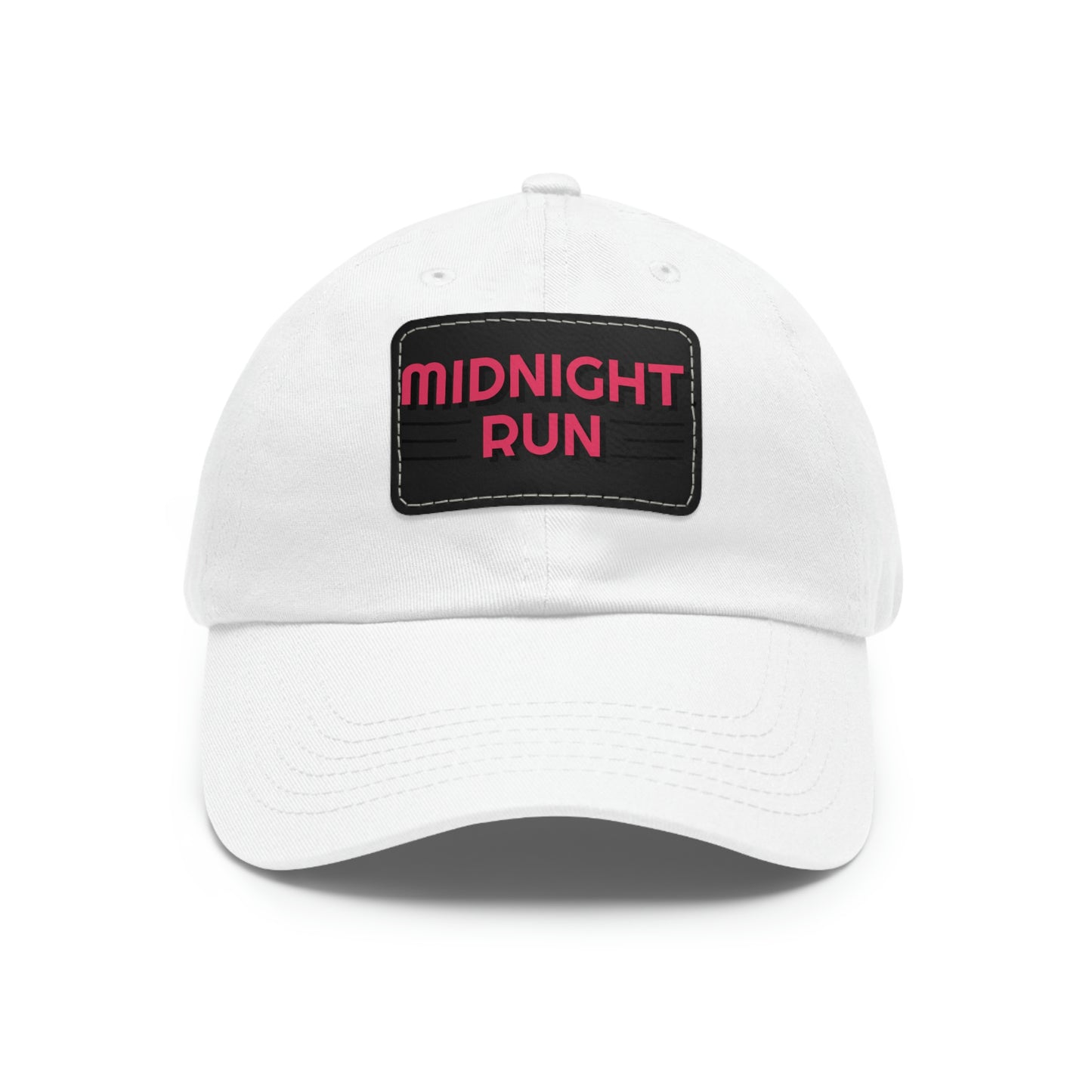 Midnight Run Dad Hat with Leather Patch