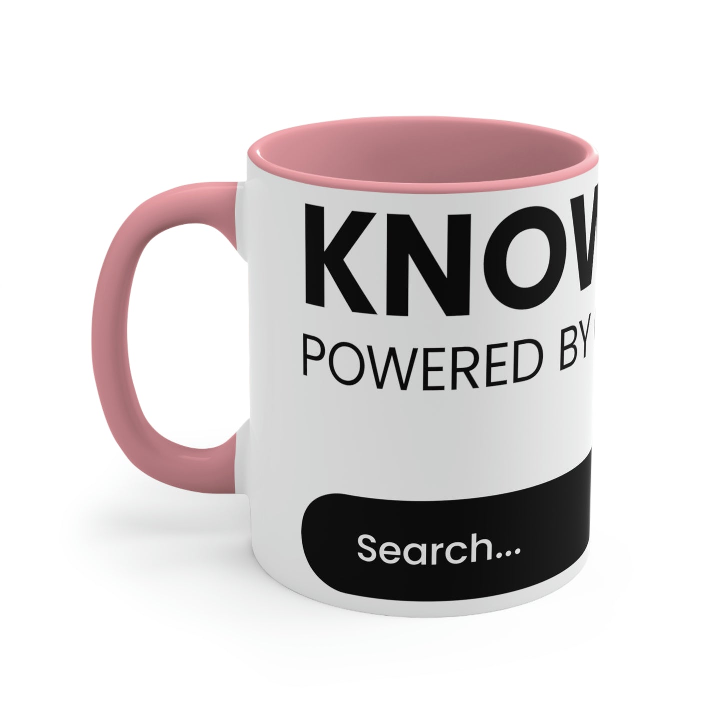 Knowledge Powered By Google Accent Coffee Mug, 11oz