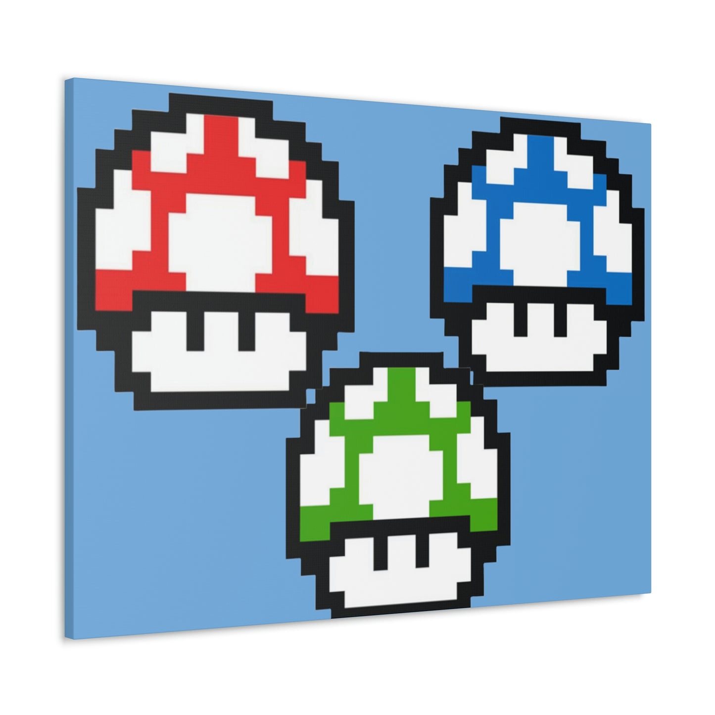 Mushroom 8 Bit Style Canvas Gallery Wraps