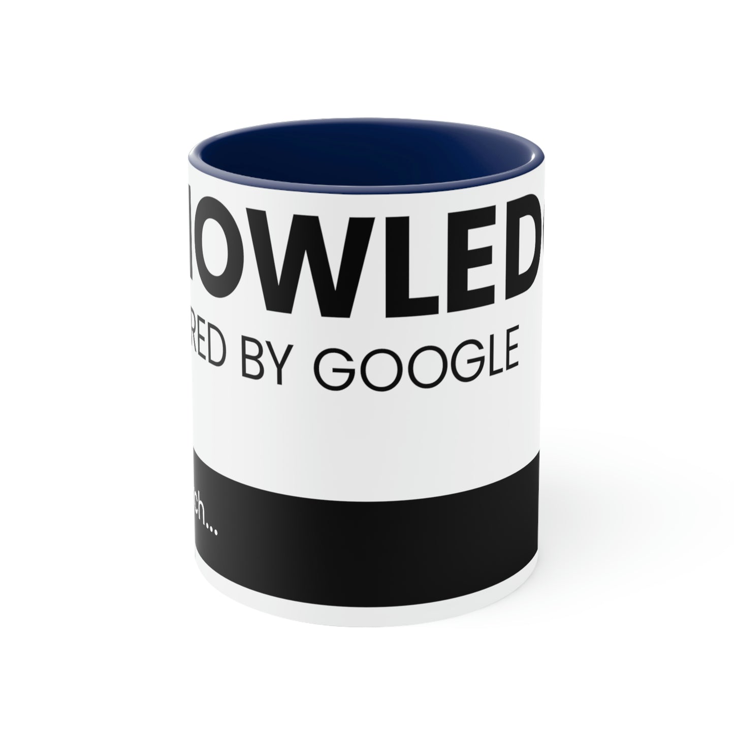 Knowledge Powered By Google Accent Coffee Mug, 11oz