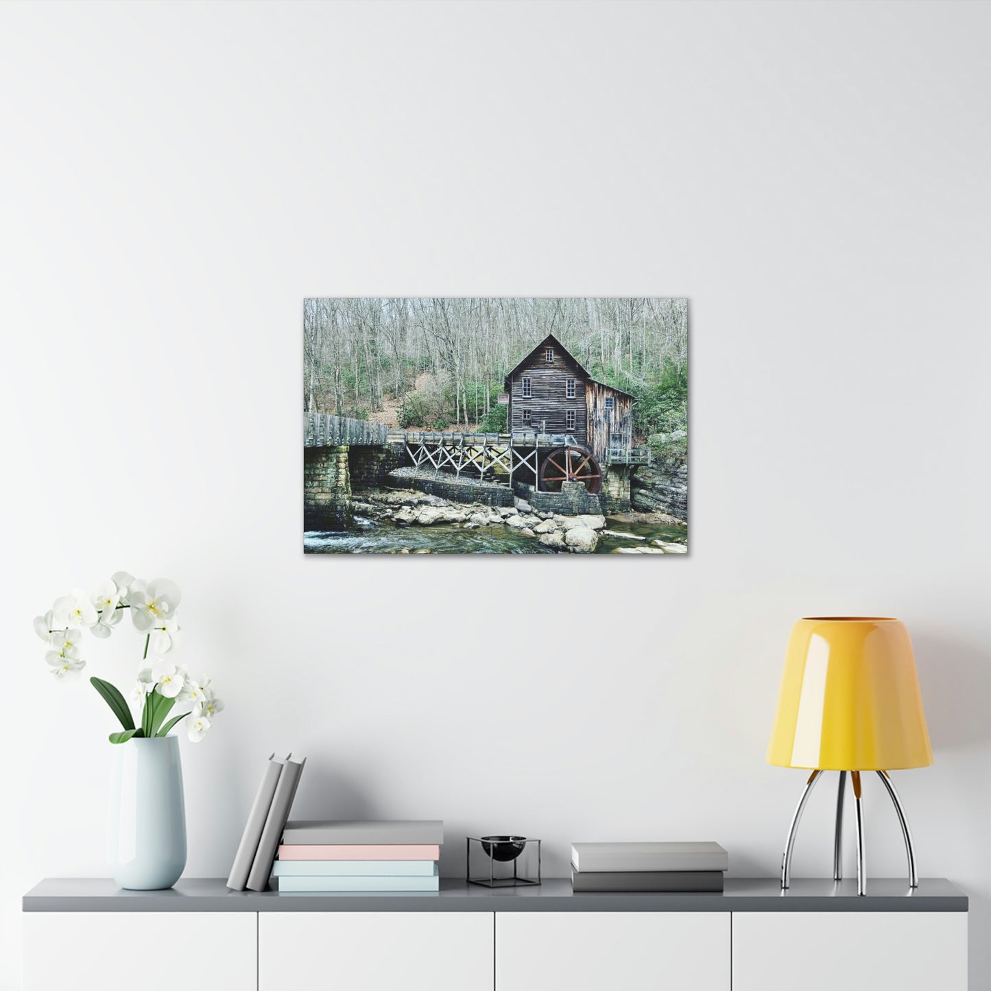 Grist Mill Scenic Canvas Gallery Wraps