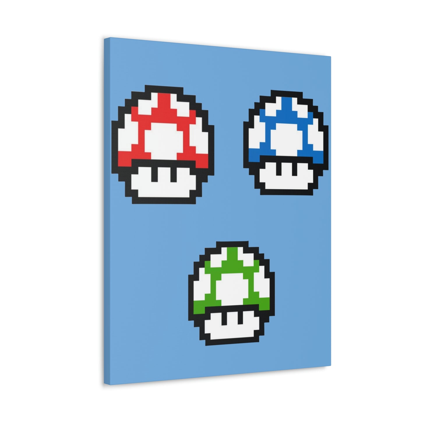 Mushroom 8 Bit Style Canvas Gallery Wraps