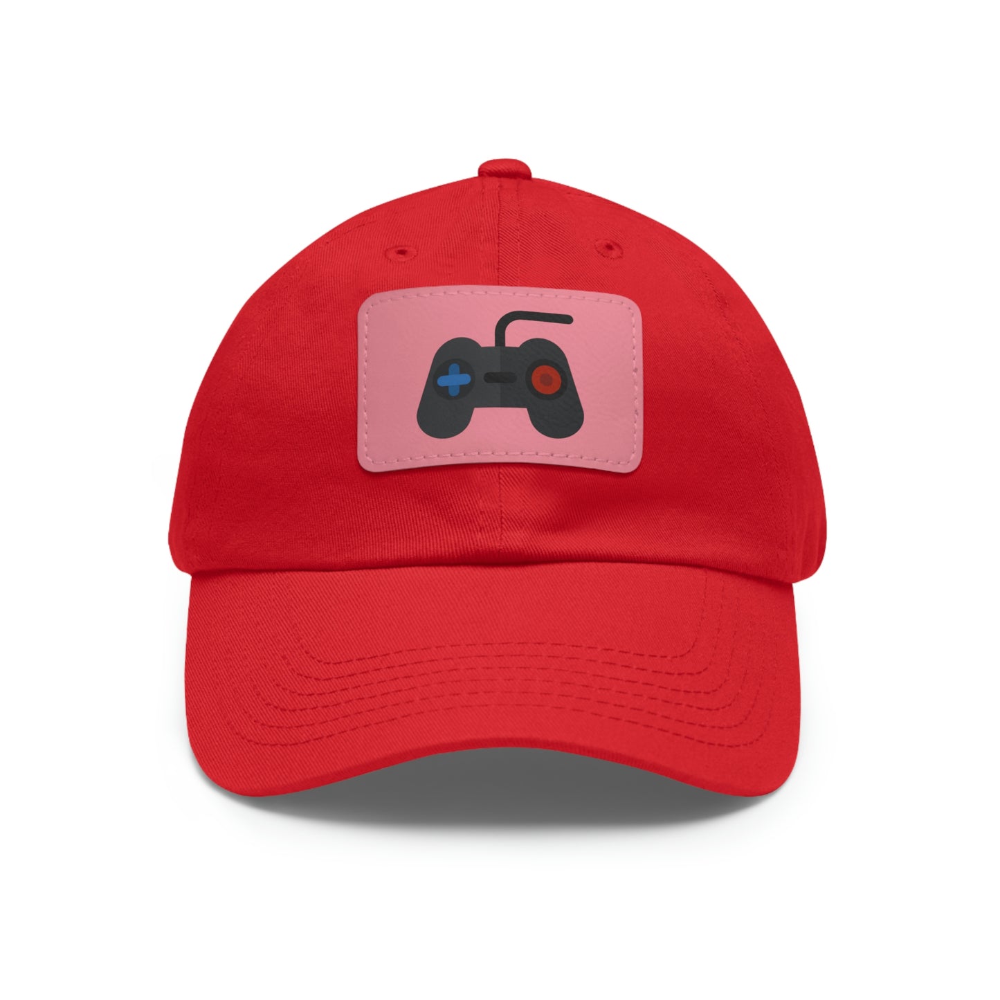Retro Game Controller Dad Hat with Leather Patch