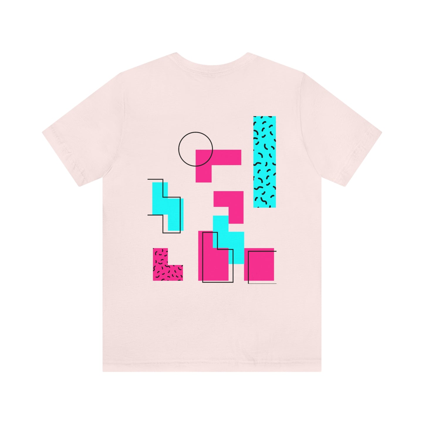 Hearts 8 Bit Style Unisex Jersey Short Sleeve Tee