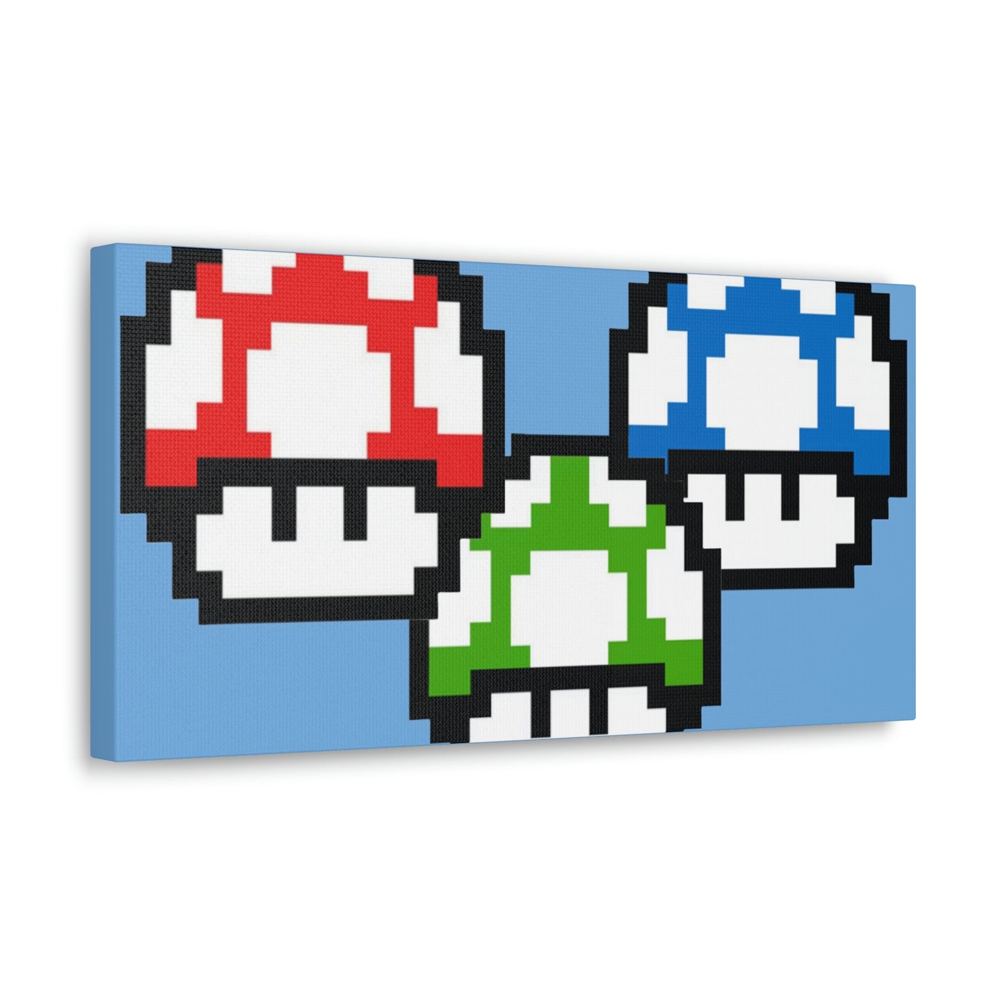 Mushroom 8 Bit Style Canvas Gallery Wraps