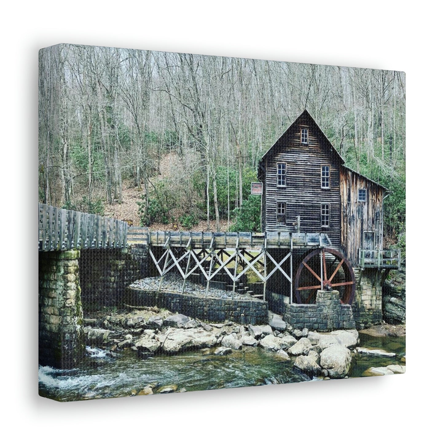 Grist Mill Scenic Canvas Gallery Wraps