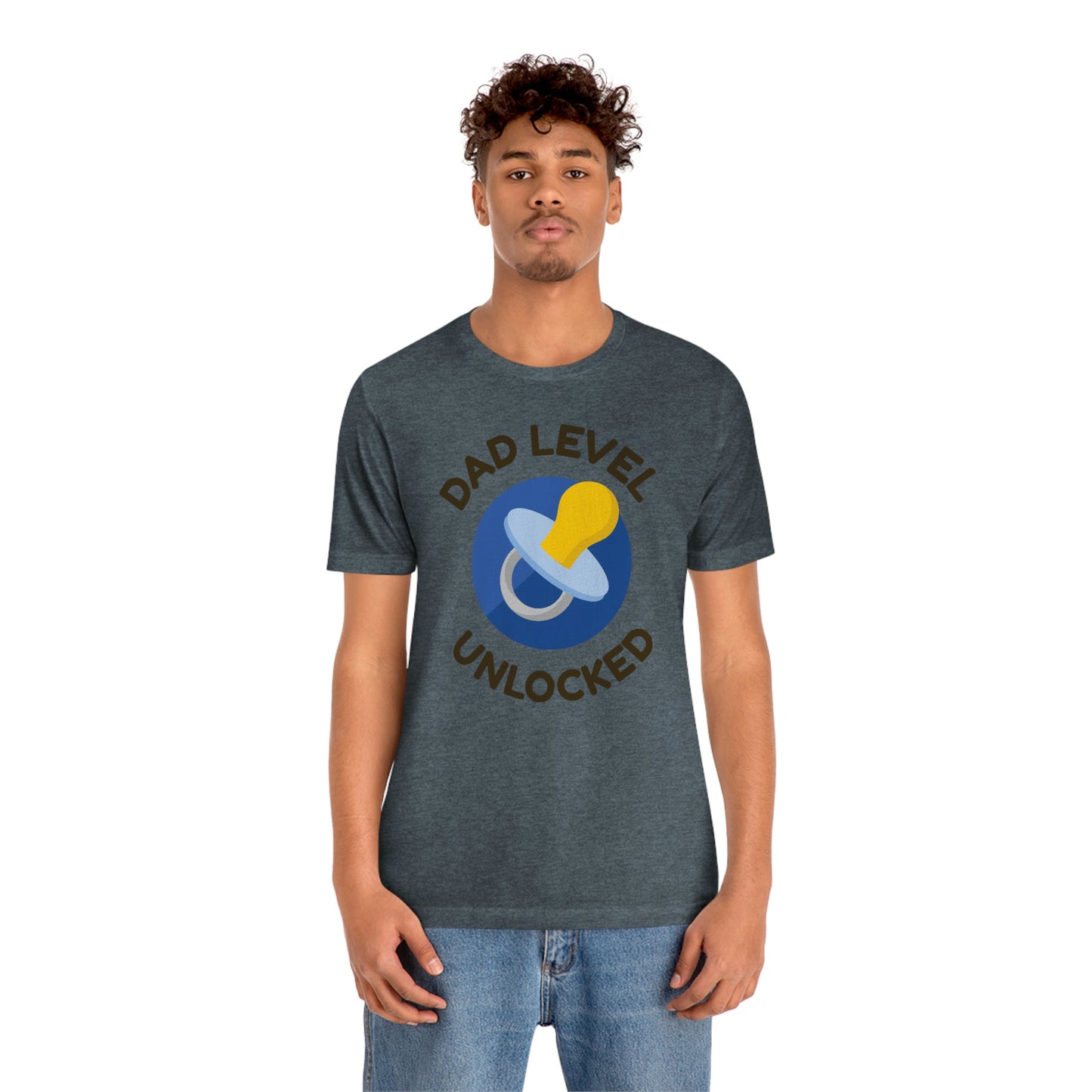 Dad Level Unlocked Unisex Jersey Short Sleeve Tee