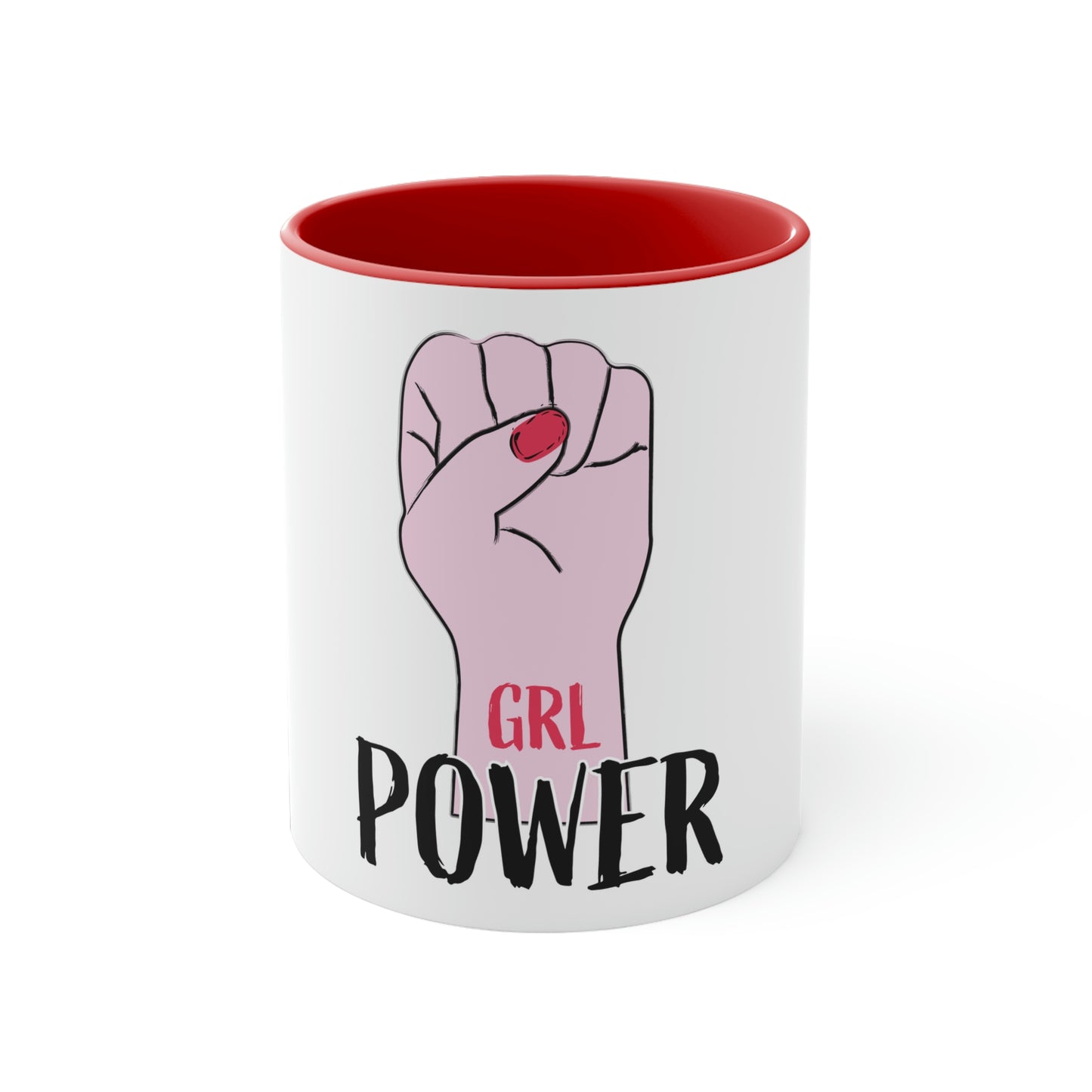 Grl Power Accent Coffee Mug, 11oz