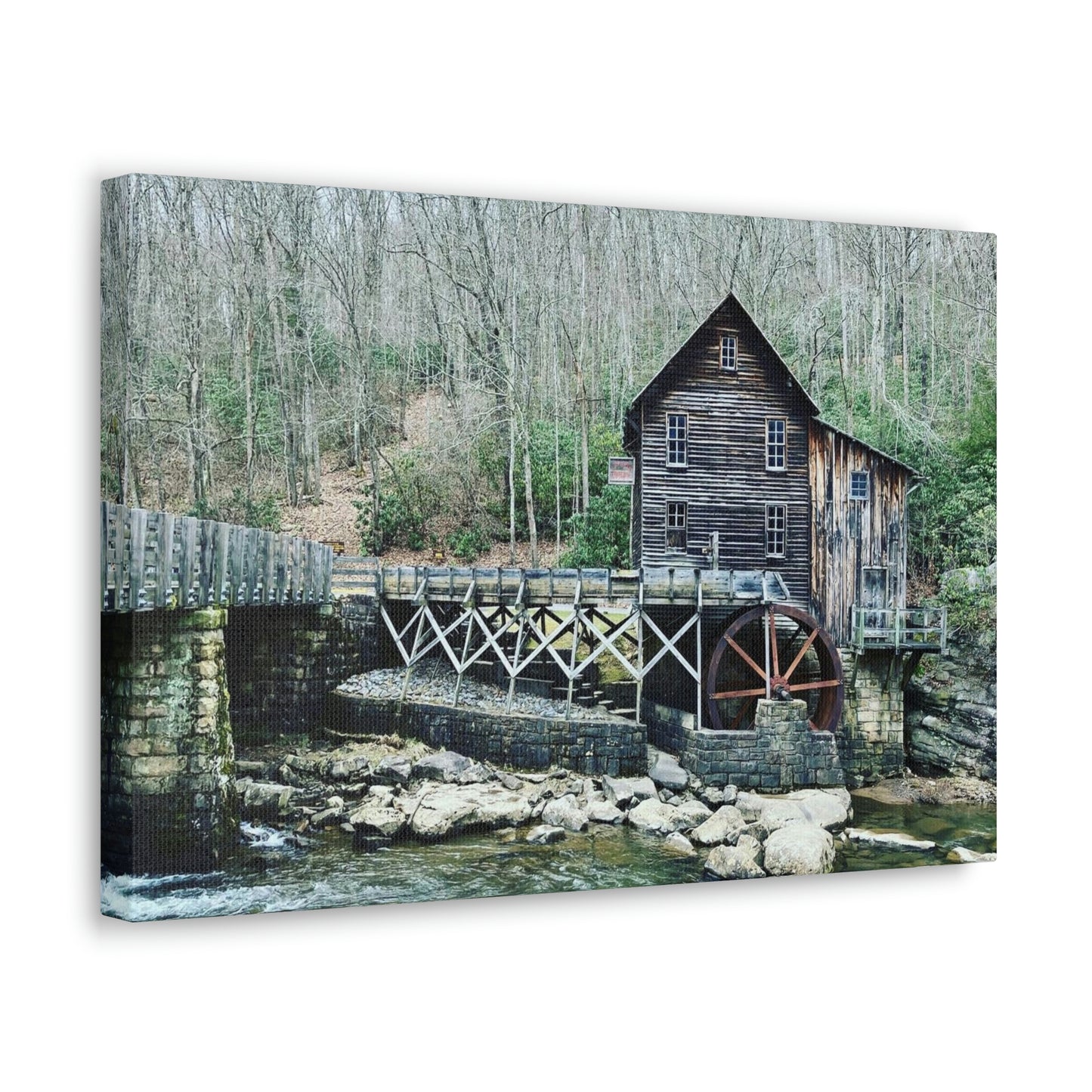 Grist Mill Scenic Canvas Gallery Wraps