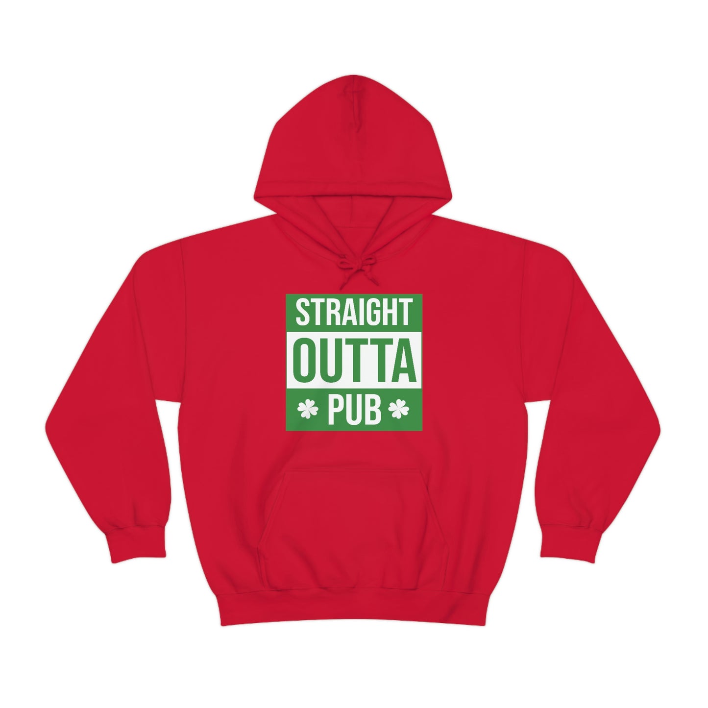 Straight Outta Pub Style Unisex Hooded Sweatshirt