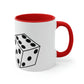 Dice Roll Accent Coffee Mug, 11oz