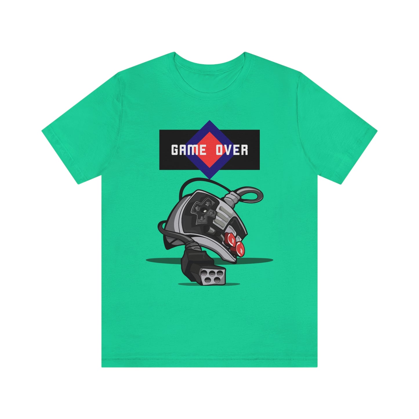 Game Over Retro Controller Unisex Jersey Short Sleeve Tee