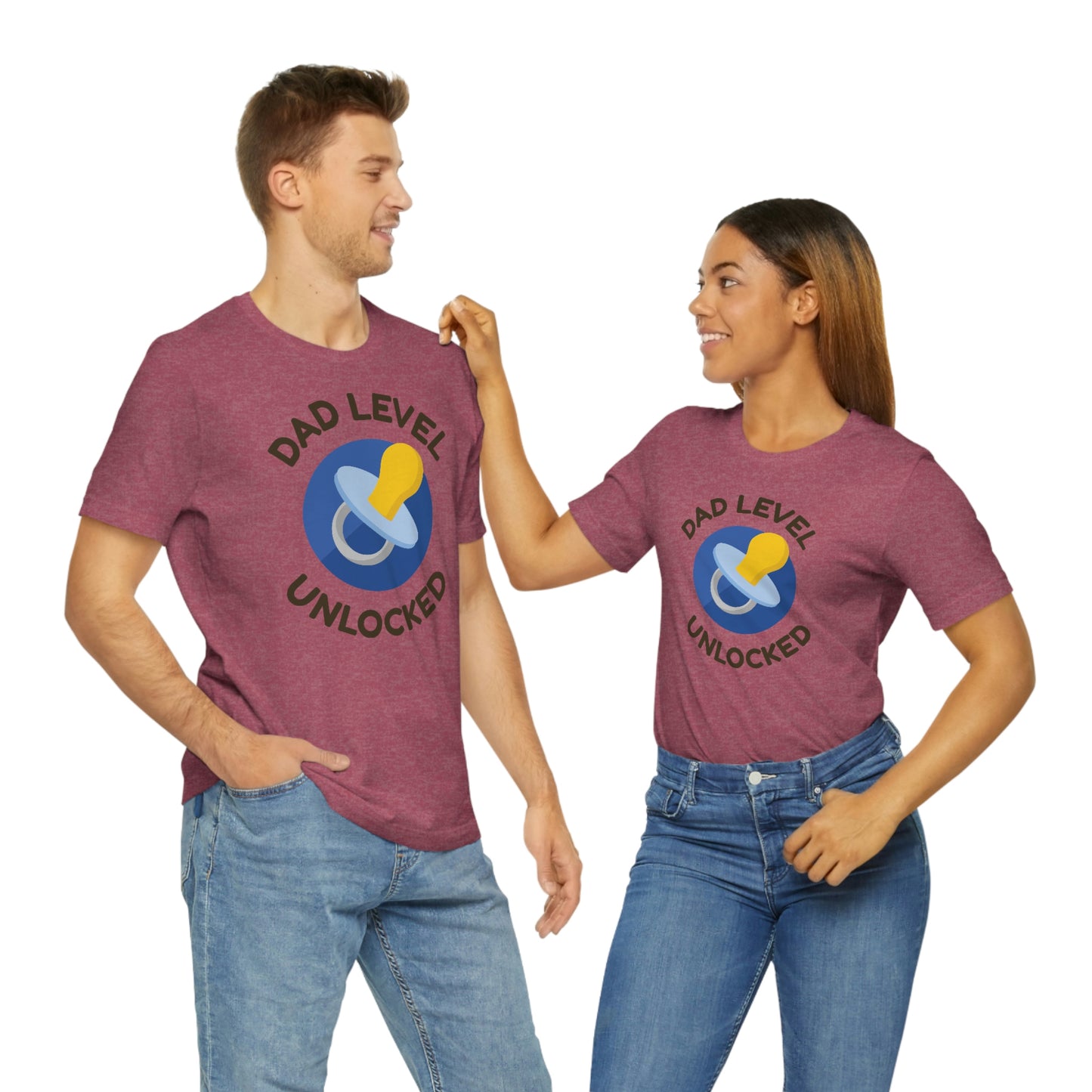 Dad Level Unlocked Unisex Jersey Short Sleeve Tee