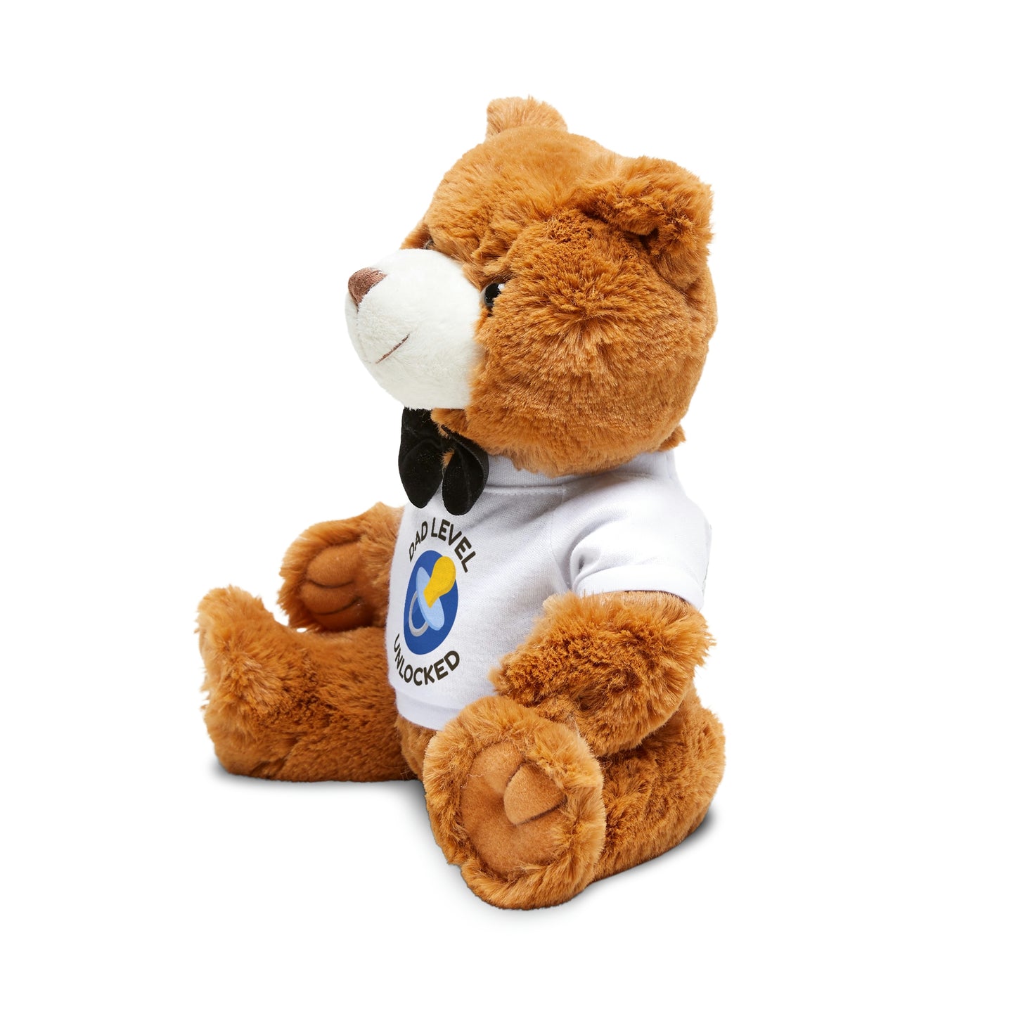Teddy Bear with Dad Level Unlocked T-Shirt