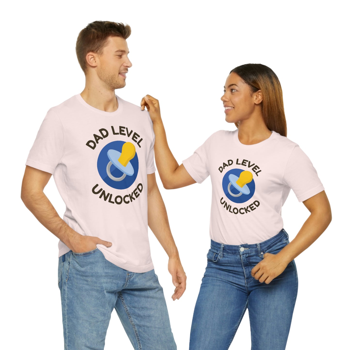 Dad Level Unlocked Unisex Jersey Short Sleeve Tee