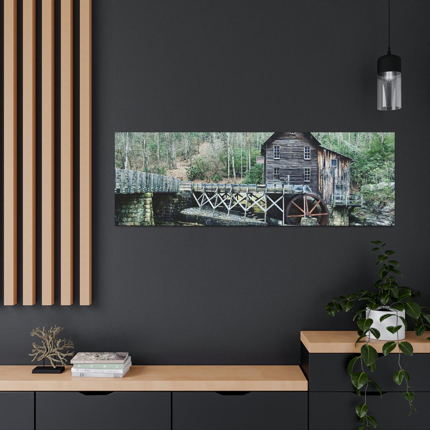 Grist Mill Scenic Canvas Gallery Wraps