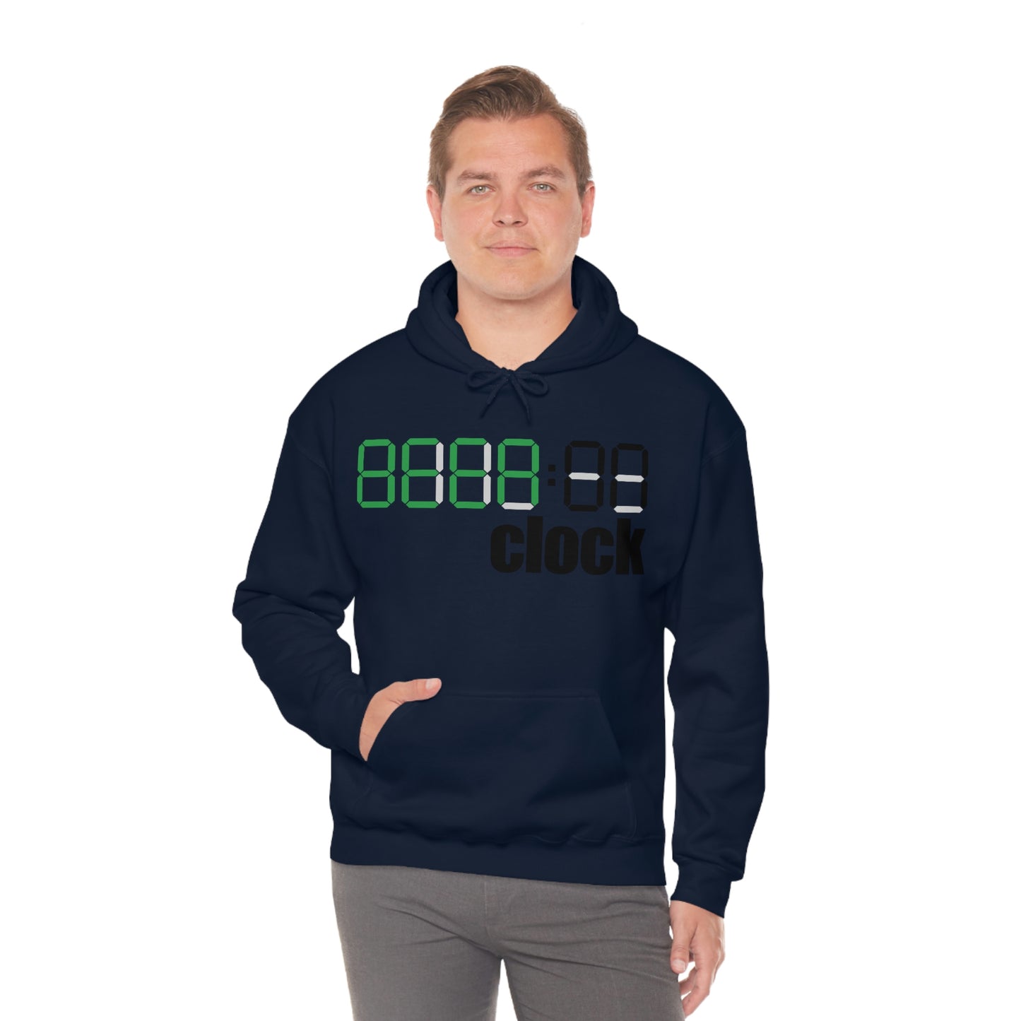 Beer on Clock Unisex Hooded Sweatshirt