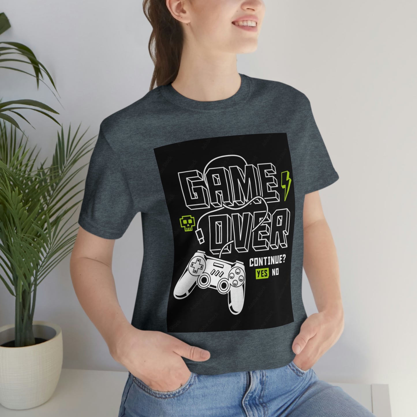Game Over Unisex Jersey Short Sleeve Tee