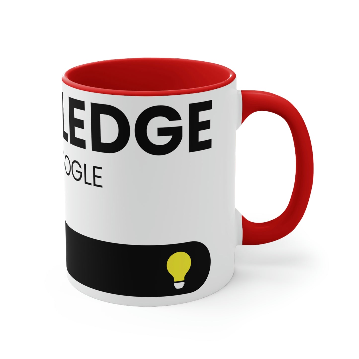 Knowledge Powered By Google Accent Coffee Mug, 11oz