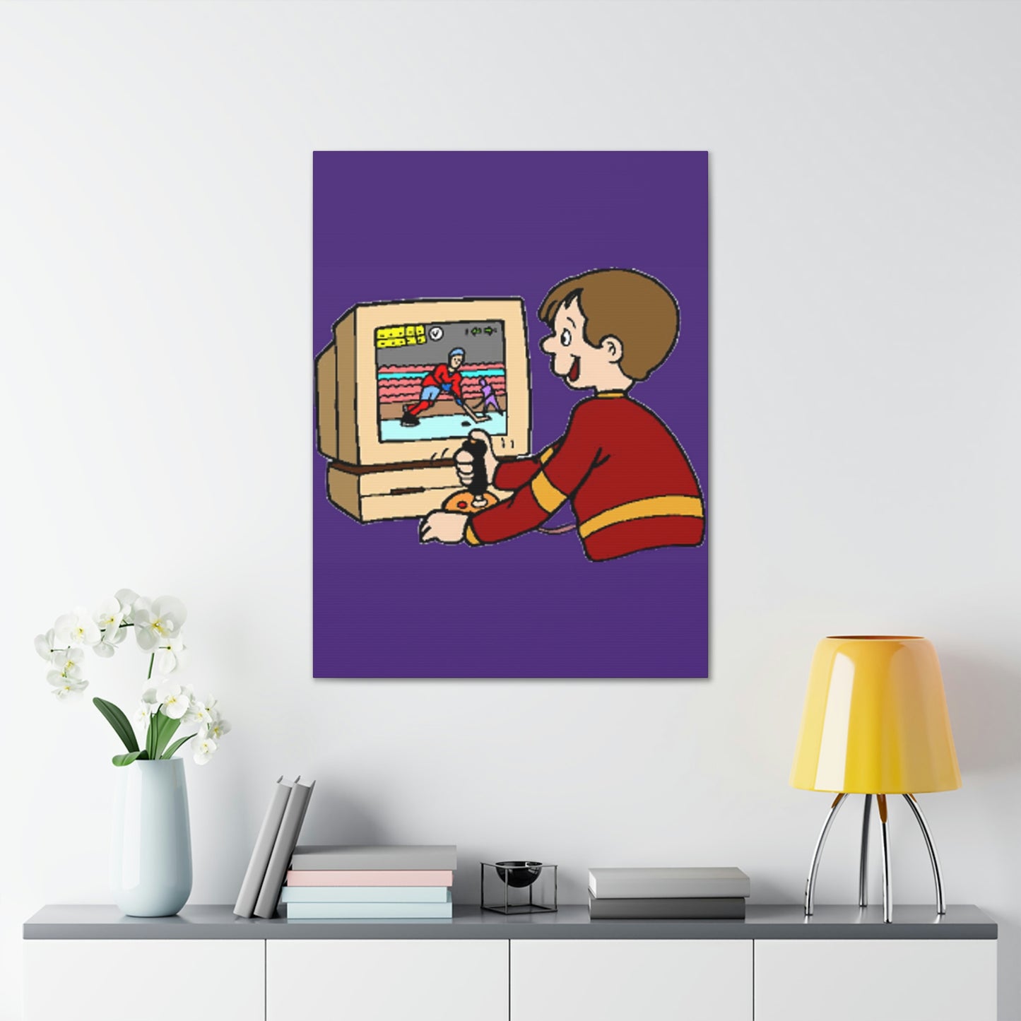 Old School Gamer Canvas Gallery Wraps