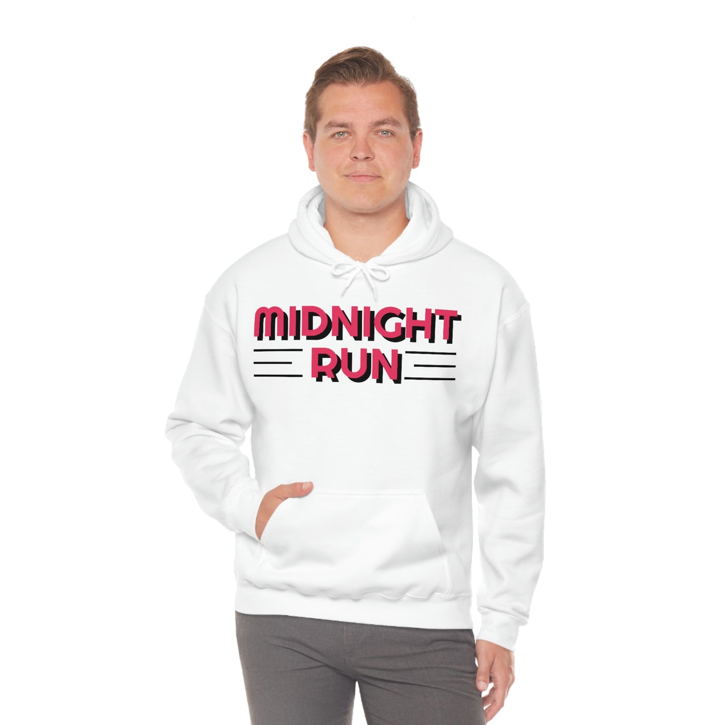 Midnight Run Retro Style Unisex Hooded Sweatshirt