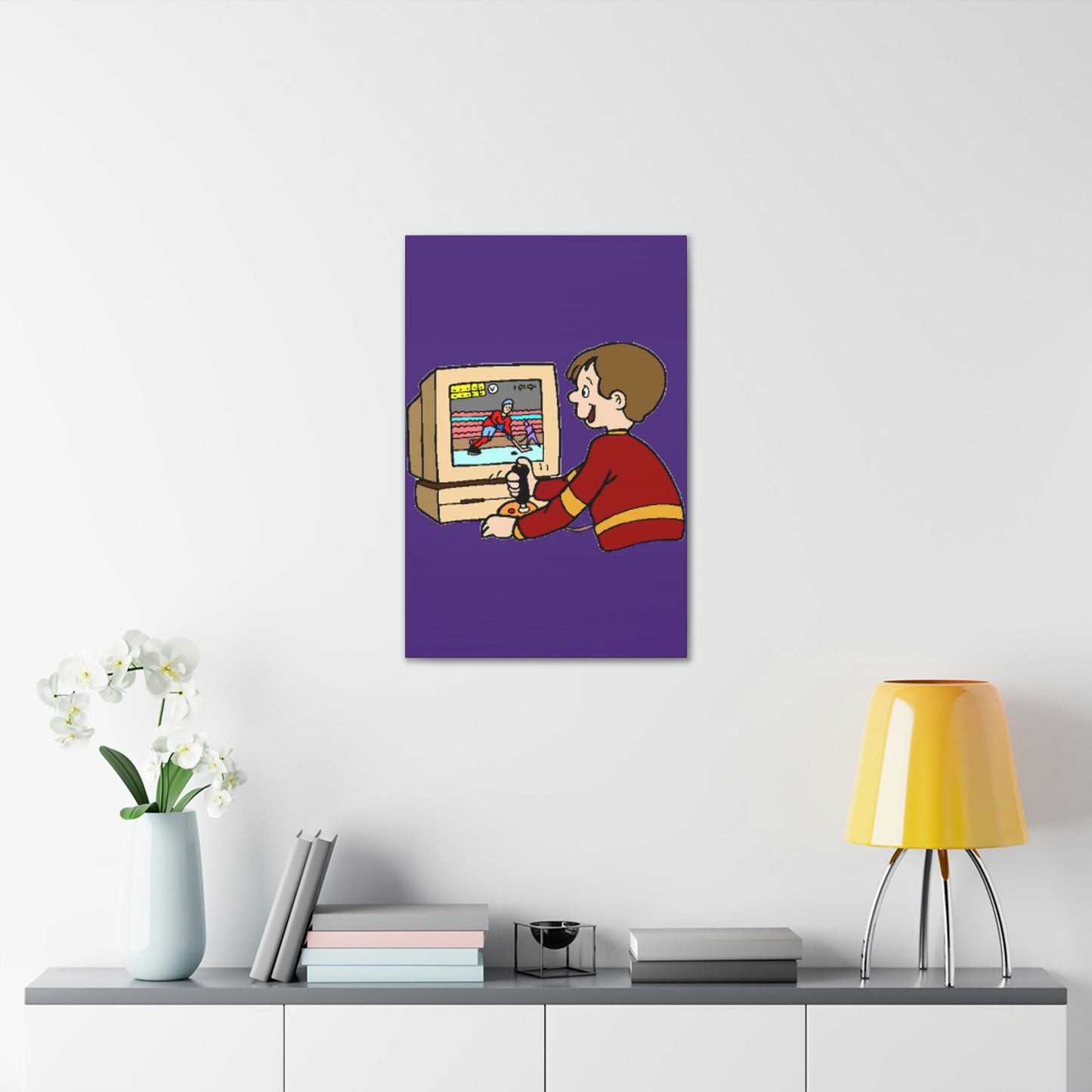Old School Gamer Canvas Gallery Wraps