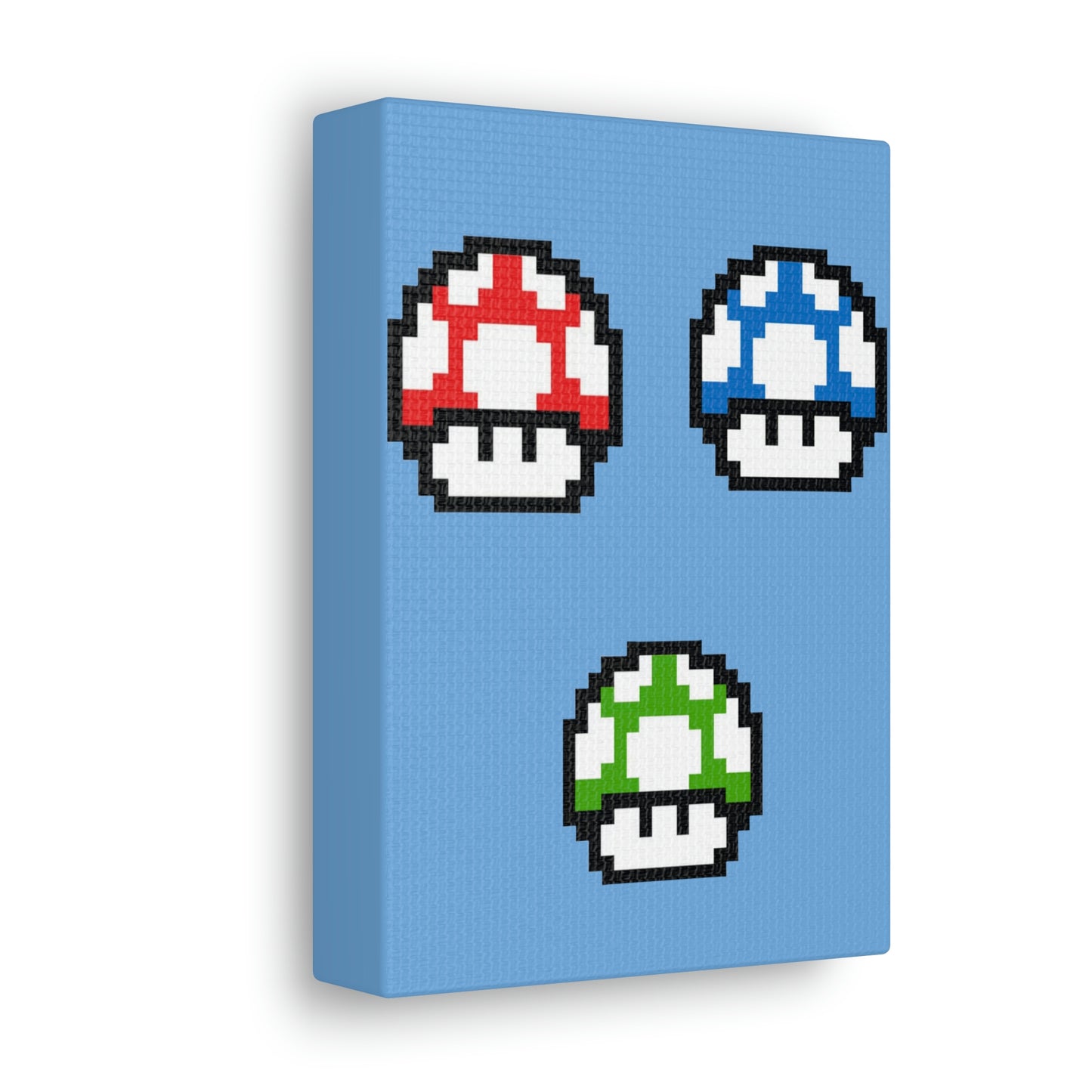 Mushroom 8 Bit Style Canvas Gallery Wraps