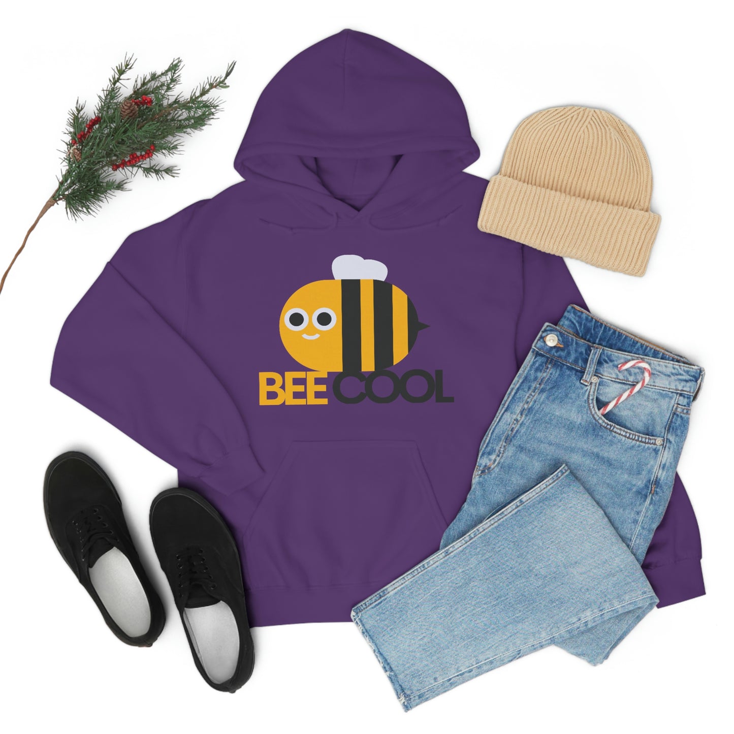 Bee Cool Unisex Hooded Sweatshirt
