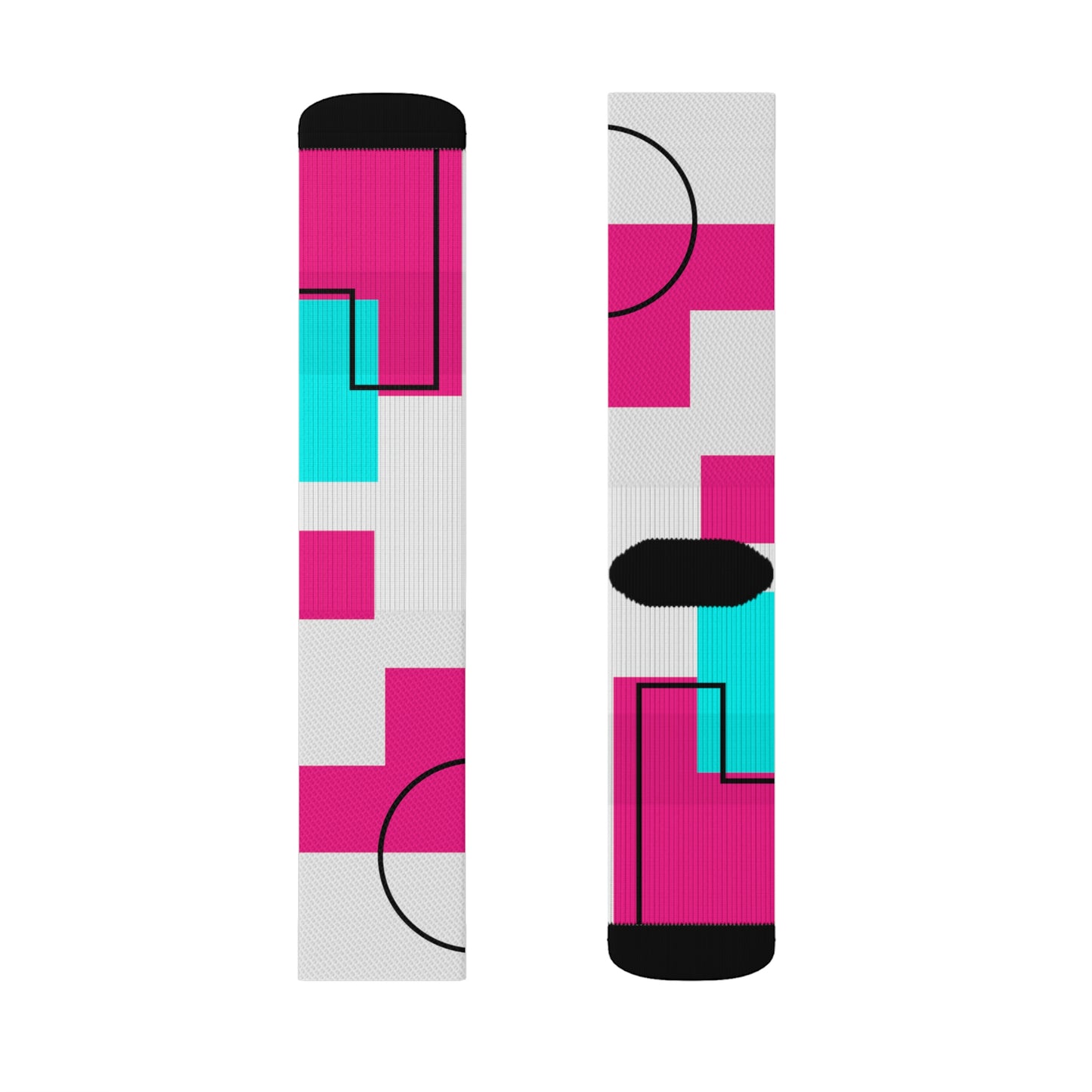 Tetris Style Sublimation Socks