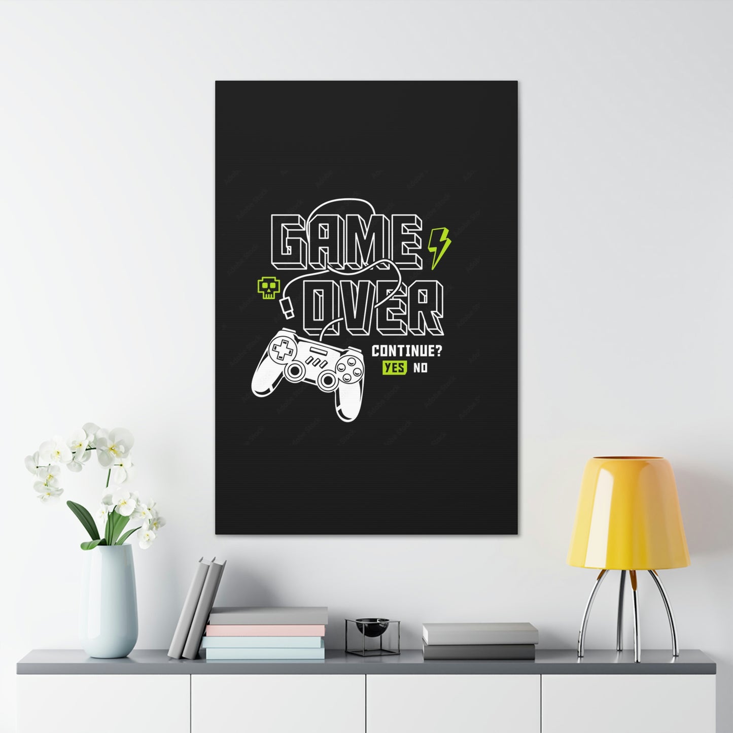 Game Over Canvas Gallery Wraps