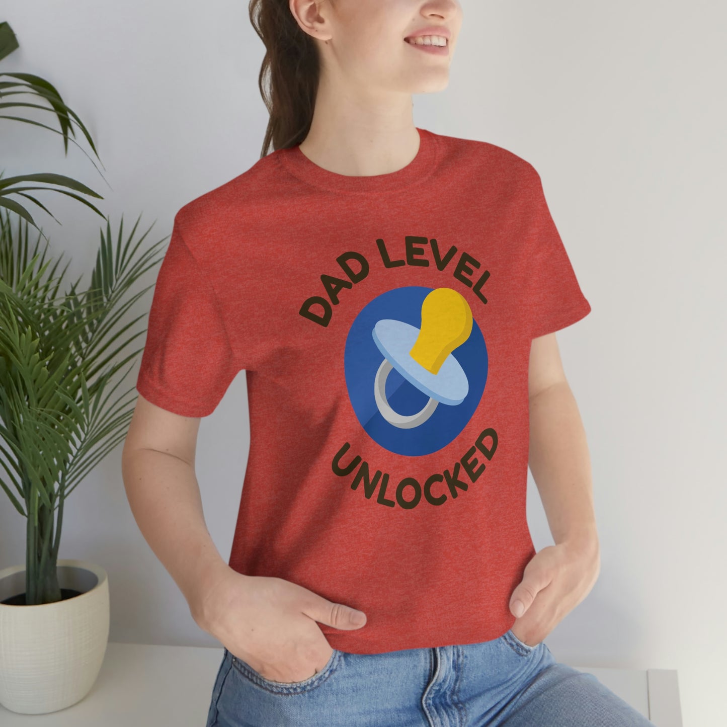 Dad Level Unlocked Unisex Jersey Short Sleeve Tee